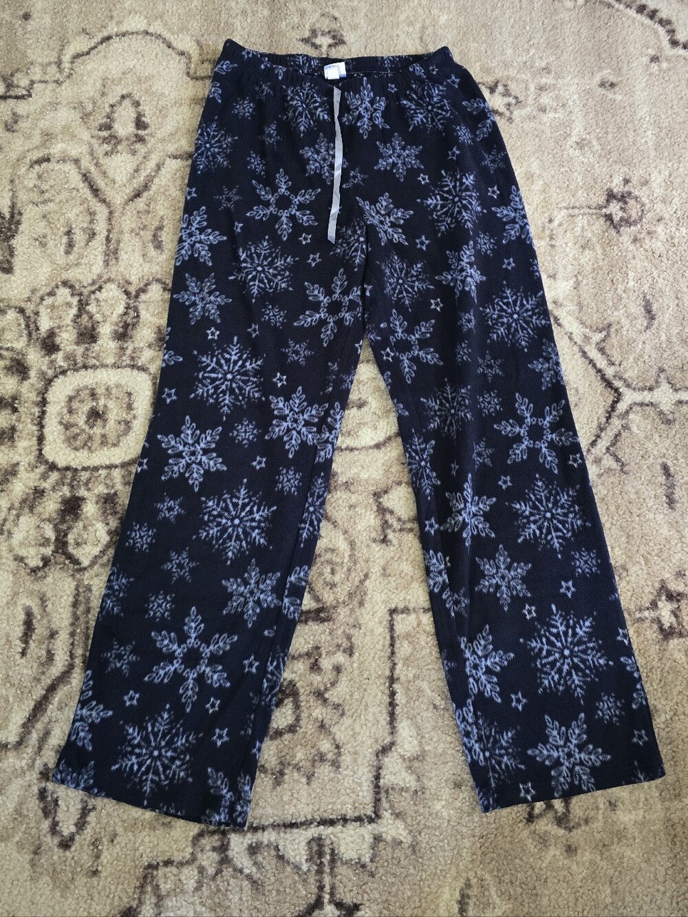 croft & barrow Blue Snowflake Fleece Pajama Pants